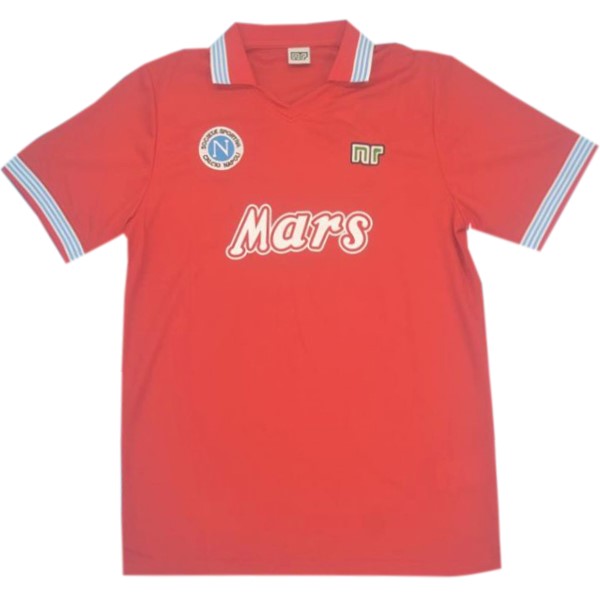 Tailandia Camiseta Napoli Replica Tercera Ropa Retro 1988 1989 Rojo